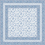 Fleurs Des Champs Blå/hvit – Rektangulær provenceduk 160 x 300 cm, motiv