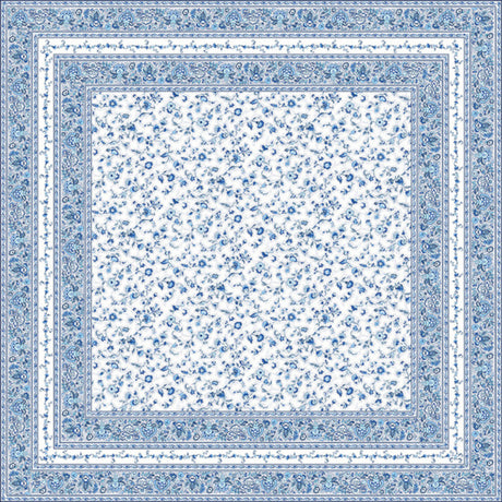 Fleurs Des Champs Blå/hvit – Rektangulær provenceduk 160 x 300 cm, motiv