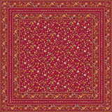 Fleurs Des Champs Rød – Rektangulær provenceduk 160 x 300 cm, motiv