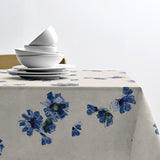 Flora Blue – Södahl akrylduk med antiskli