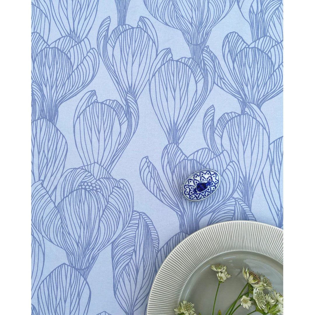 Flora Helikon Blue – Notes by Susanne Schjerning – akrylduk med antiskli