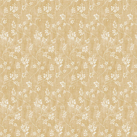 Flower Vine Golden Sand – Voksduk med struktur