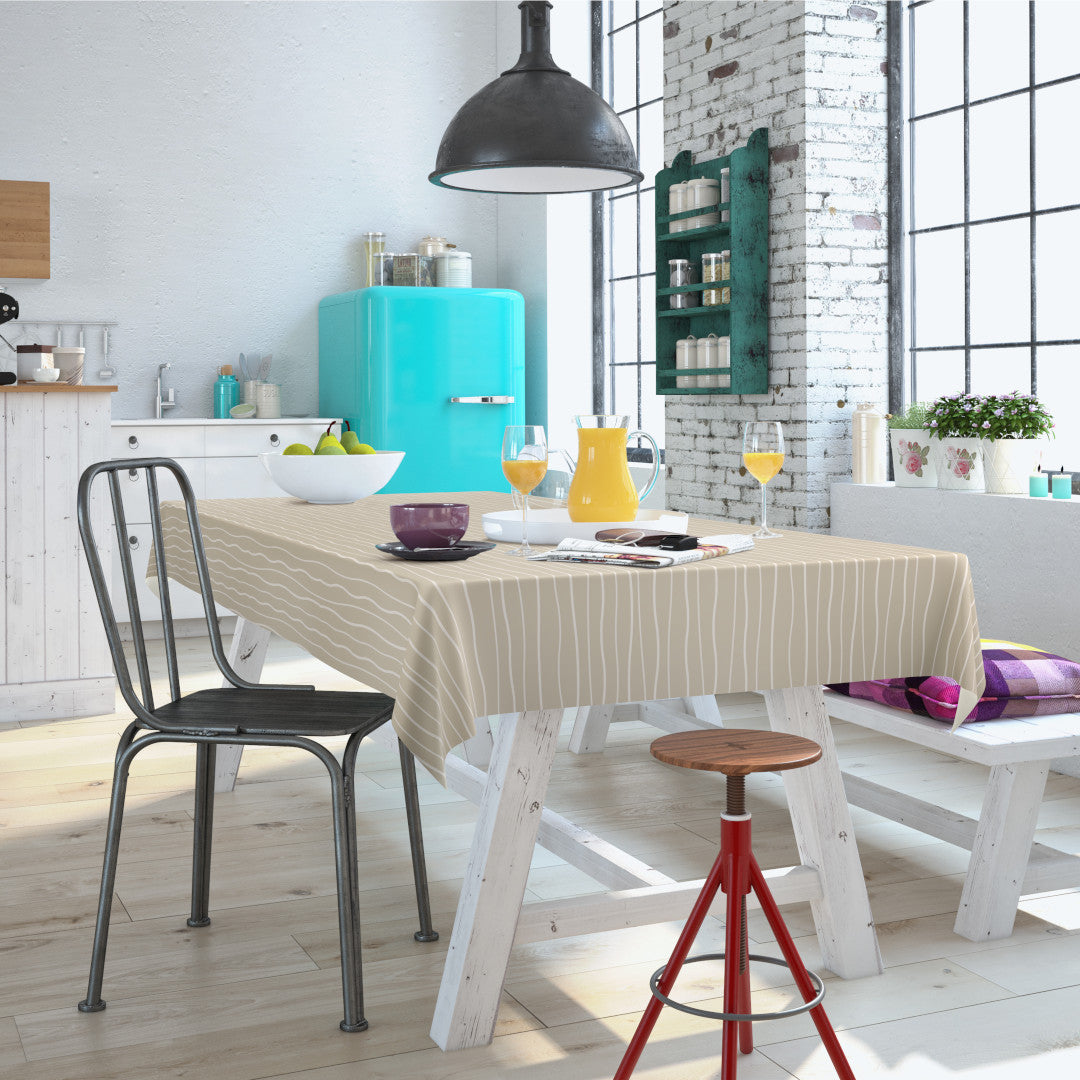 Fluvio Tan – Voksduk med naturlige bølger i elegant design, miljø