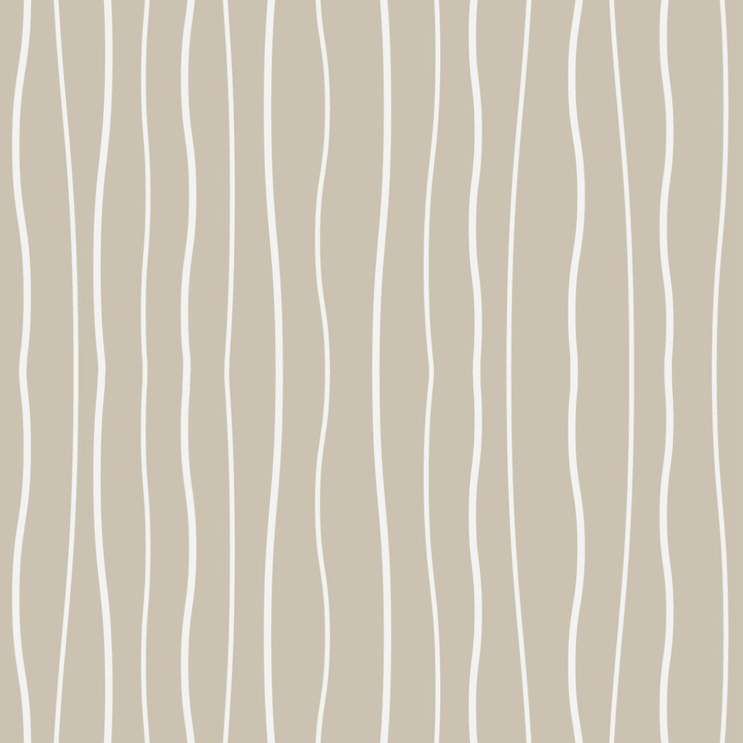 Fluvio Tan – Voksduk med naturlige bølger i elegant design, mønster