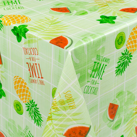 Fruktfest – Rund voksduk med strikk