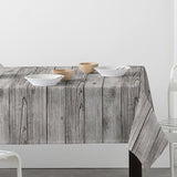 Fusta Trelook – Akrylduk med plankeinspirert mønster i grått