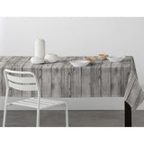 Fusta Trelook – Akrylduk med plankeinspirert mønster i grått