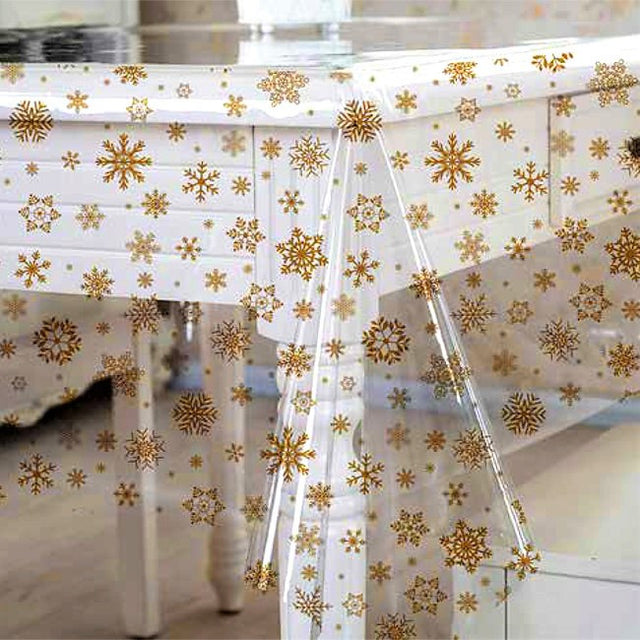 Gyldensnø på klar plast