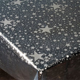 Gjennomsiktig julevoksduk – Stjernehimmel Sølv