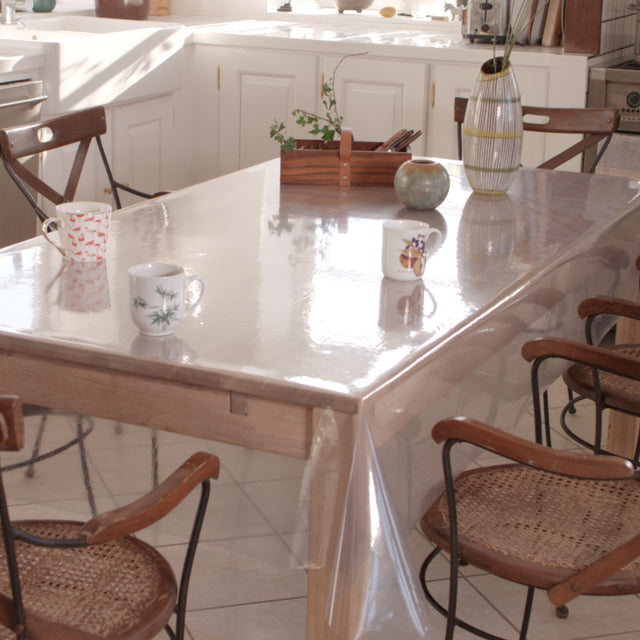 Gjennomsiktig voksduk klar plast – 0,2 mm tykk /160 cm bred