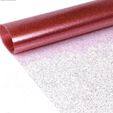 Klar plast med rød glitter – Gjennomsiktig voksduk