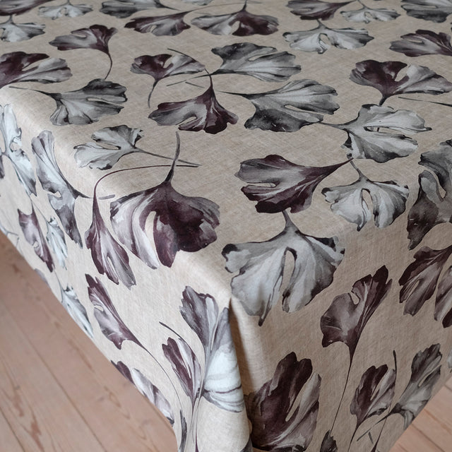 Ginko Blader Lilla - Akrylduk med vakre blader