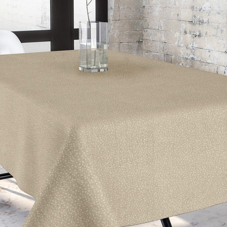 Goya beige – Jacquardvevd akrylduk, 140 cm bred