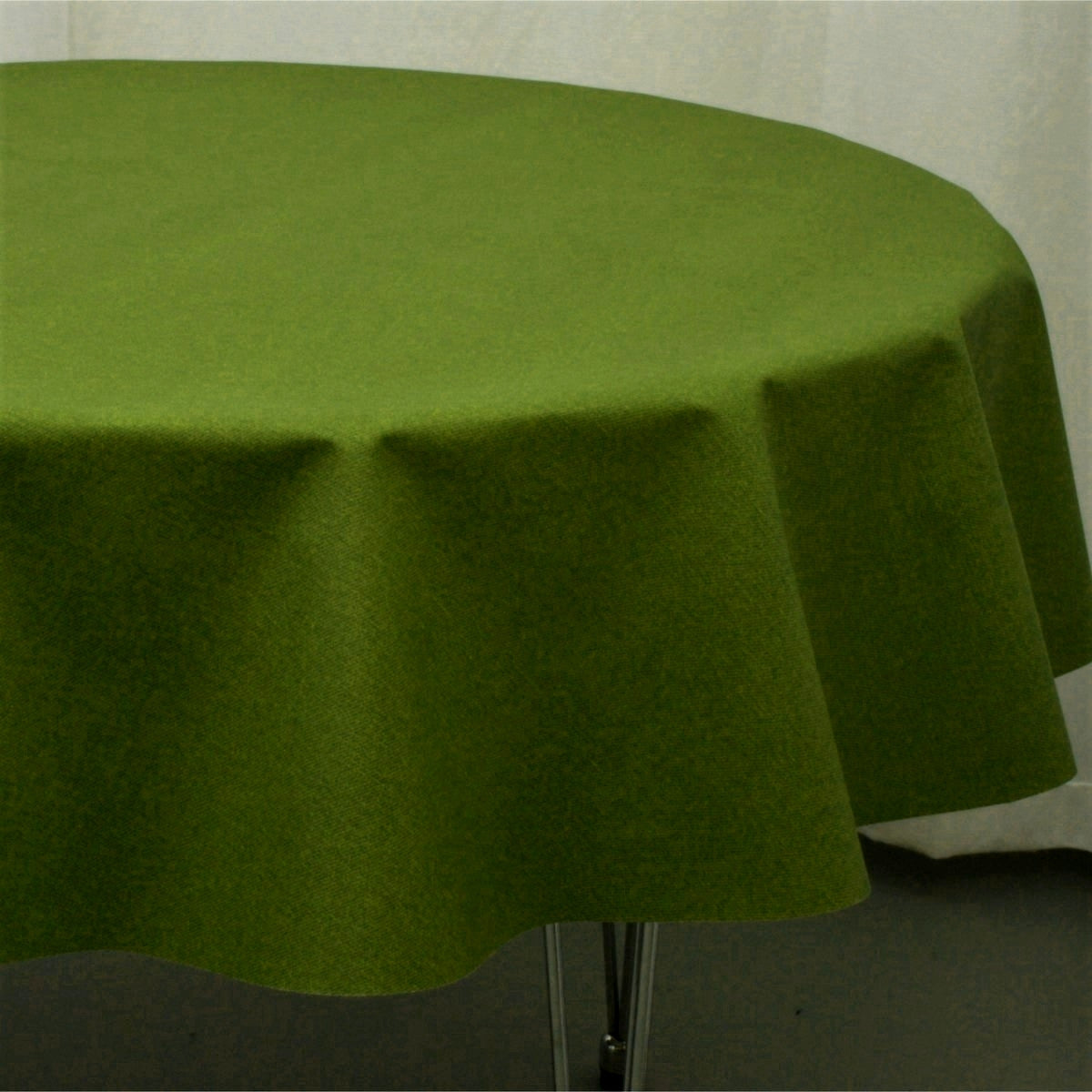 Ensfarget grønn akrylduk - Dali 180 cm bred