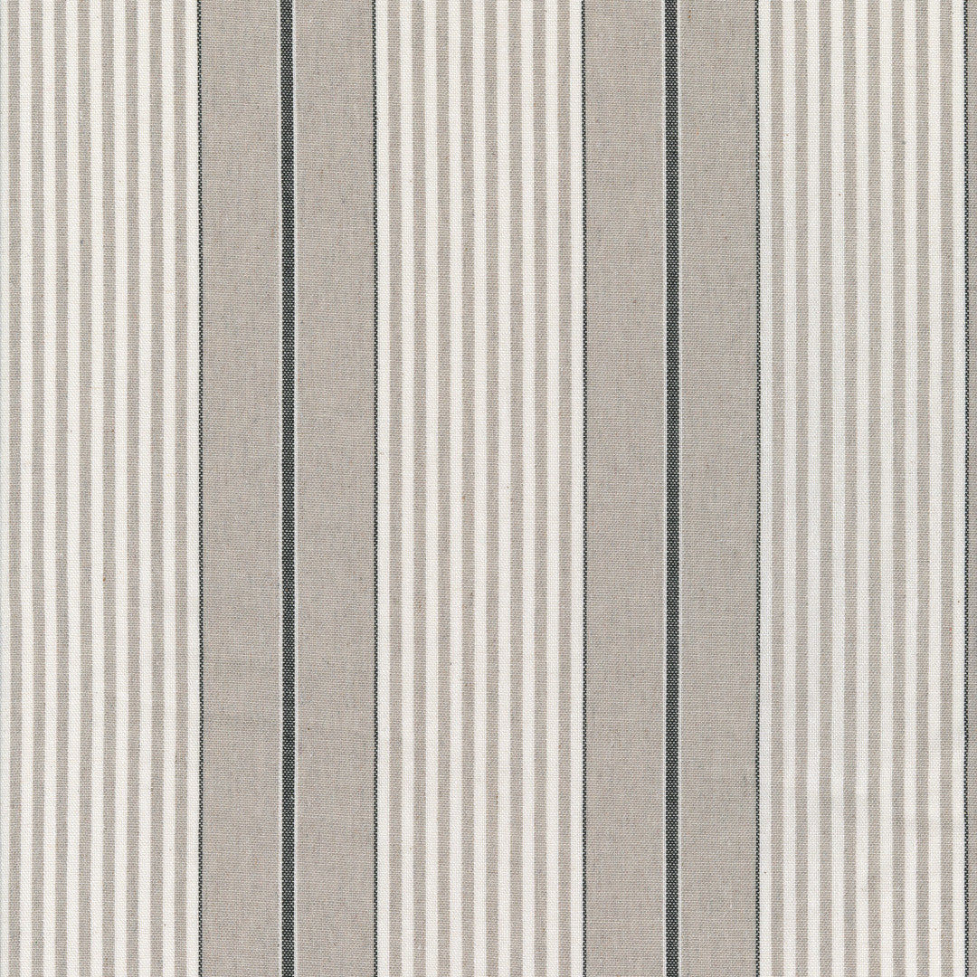 Grå Nordisk Olmer Strib – Akrylduk i rustikt linlook, mønster