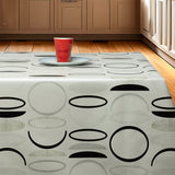 Grafisk Ro – Voksduk med grafiske sirkler