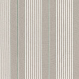 Grønn Nordisk Olmer Stripe – Akrylduk i rustikk hørlook, mønster