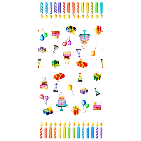 Happy Birthday – Bursdagsduken – Strålende festlig akrylduk