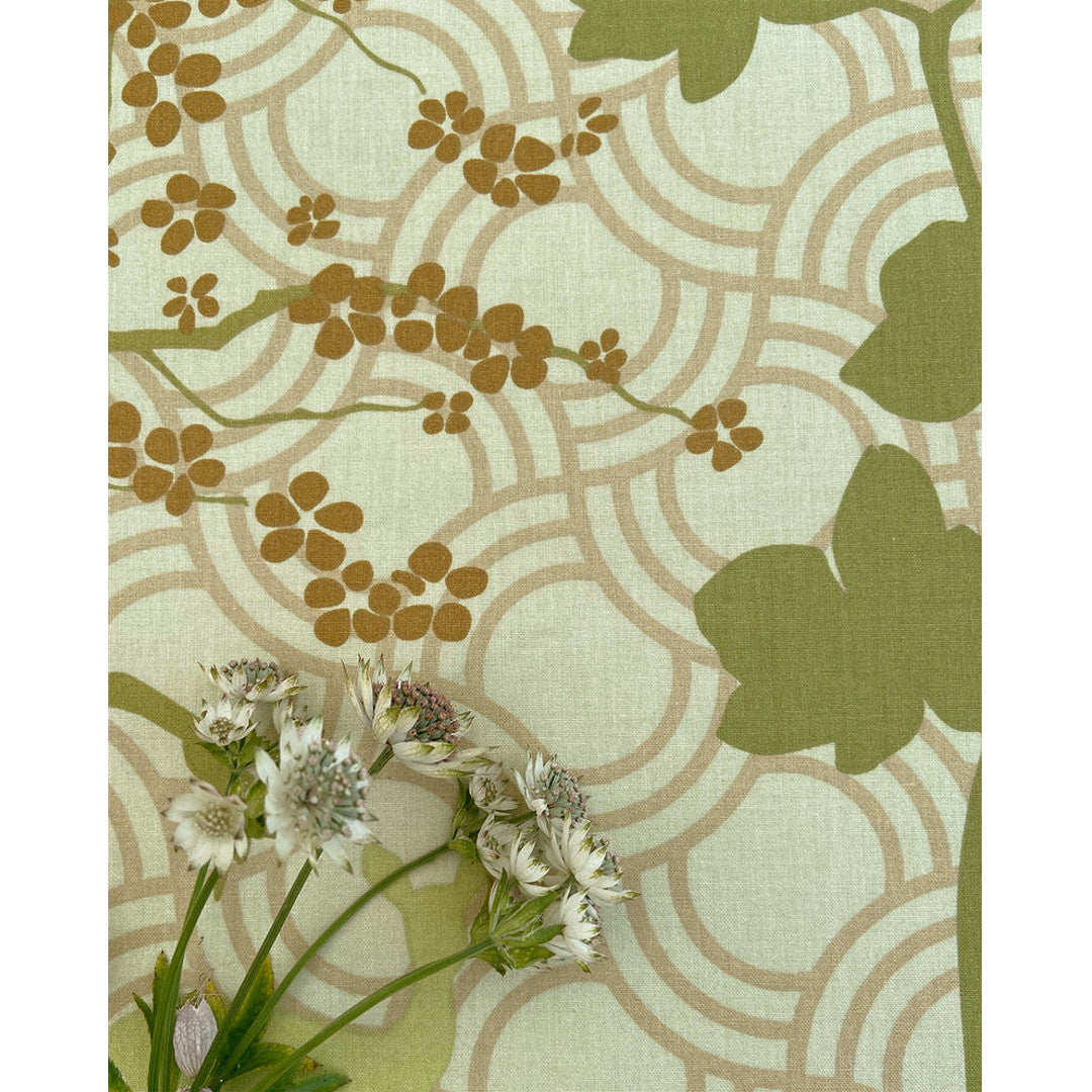 Happy Horses grønn – Notes by Susanne Schjerning – akrylduk med antiskli