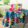 Hawai Blue Ø 180 cm, rund bordduk med flekkavvisende behandling