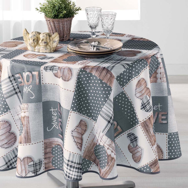 Hearty Ø 180 cm, rund duk med flekkavvisende behandling