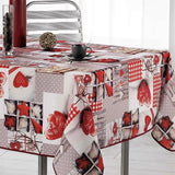 Atout Coeur Hjerter trumf – juleduk med flekkavvisende behandling, 150 x 240 cm