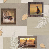 Hunting Mind Naturel – Voksduk med kronvilt og jaktmotiver