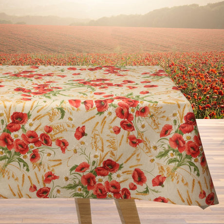 Il Mazzo del Campo – Akrylduk i hørlook med markblomster