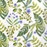 Isabo Grønn - Akrylduk med flotte blomster og blader