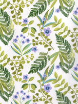 Isabo Grønn - Akrylduk med flotte blomster og blader