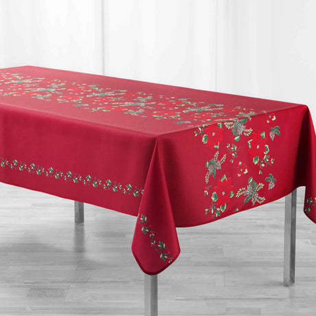 Isadora Red – Juleduk med anti-flekker, 150 x 300 cm
