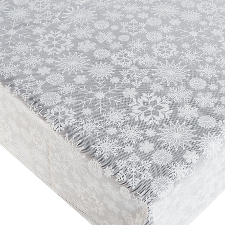 Blondevoksduk - Jule blondeduk med vakre iskrystaller