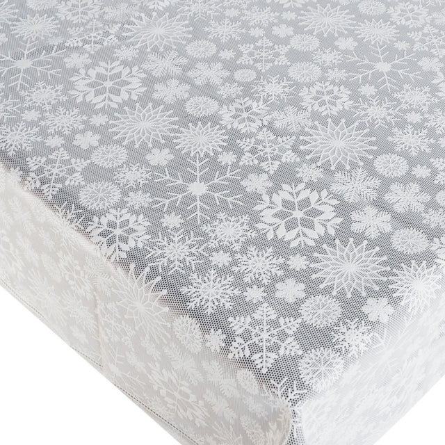 Blondevoksduk - Jule blondeduk med vakre iskrystaller