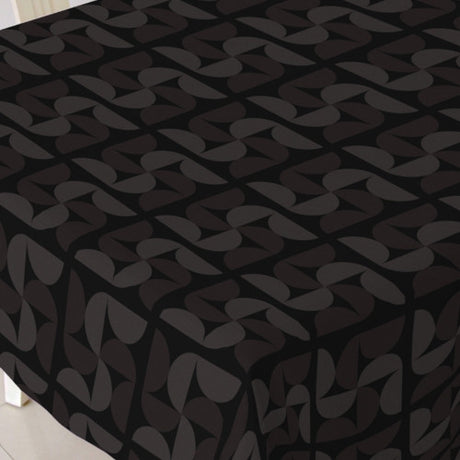 Jaba - Jacquardvevd akrylduk, svart/choco