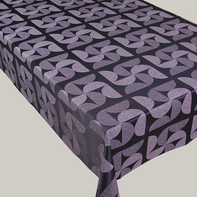 Jaba - Jacquardvevd akrylduk, svart/grå