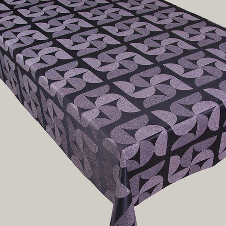 Jaba - Jacquardvevd akrylduk, svart/grå