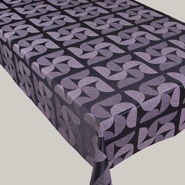 Jaba - Jacquardvevd akrylduk, svart/grå