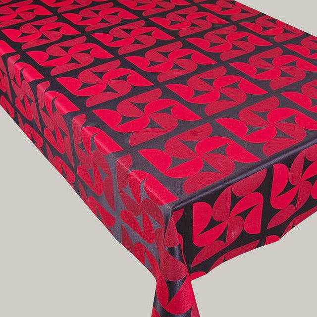 Jaba - Jacquardvevd akrylduk, granat