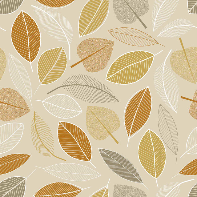 Janelle Natur – Voksduk med blader