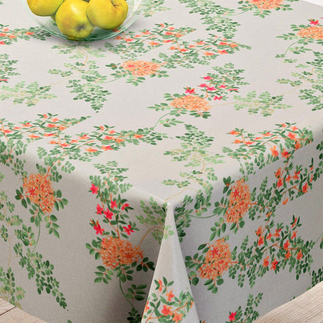 Jasmin Gul - Vakker linduk med blomster - 100 % lin