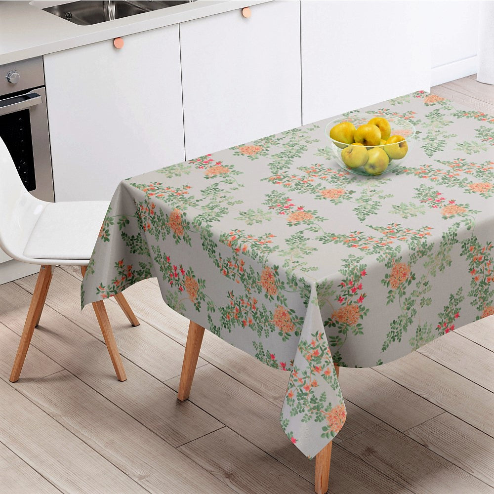 Jasmin Gul - Vakker linduk med blomster - 100 % lin