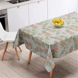 Jasmin Gul - Vakker linduk med blomster - 100 % lin