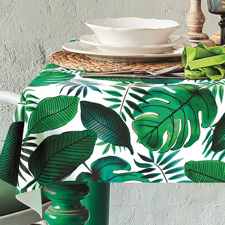 Java, voksduk med flotte grønne blader