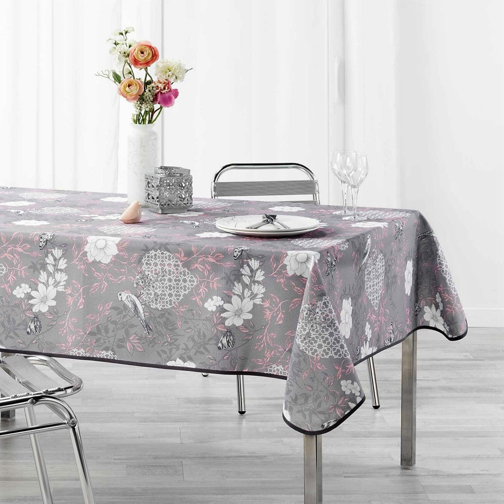 Joline Pink, bordduk med flekkavvisende behandling, 150 x 240 cm