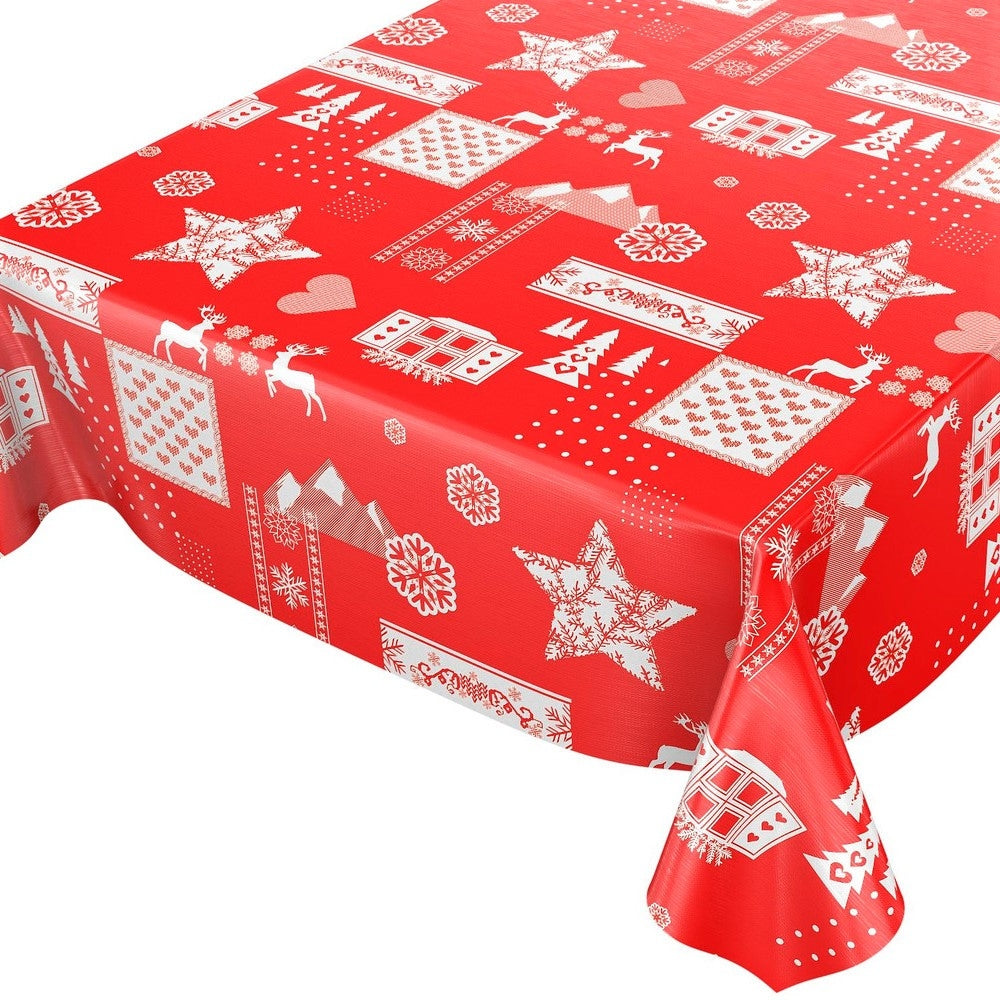 Julevoksduk – Jul i Tyrol, rød
