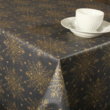 Juleakrylduk - Starfreeze Antrasitt - 155 cm bred