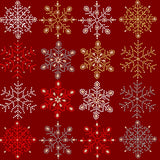 Juleduk Flake Rouge, akrylduk i bomull og polyester med lurex, 2 x akryl og teflon