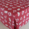 Juleduk, Home Sweet Home, burgunderrød - Akrylduk med julemotiver