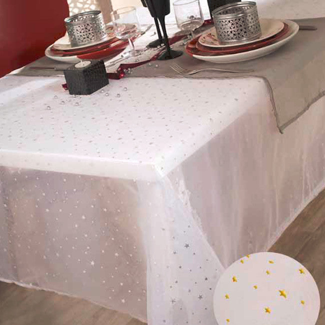 Estoiles juleduk eller festduk med stjerner