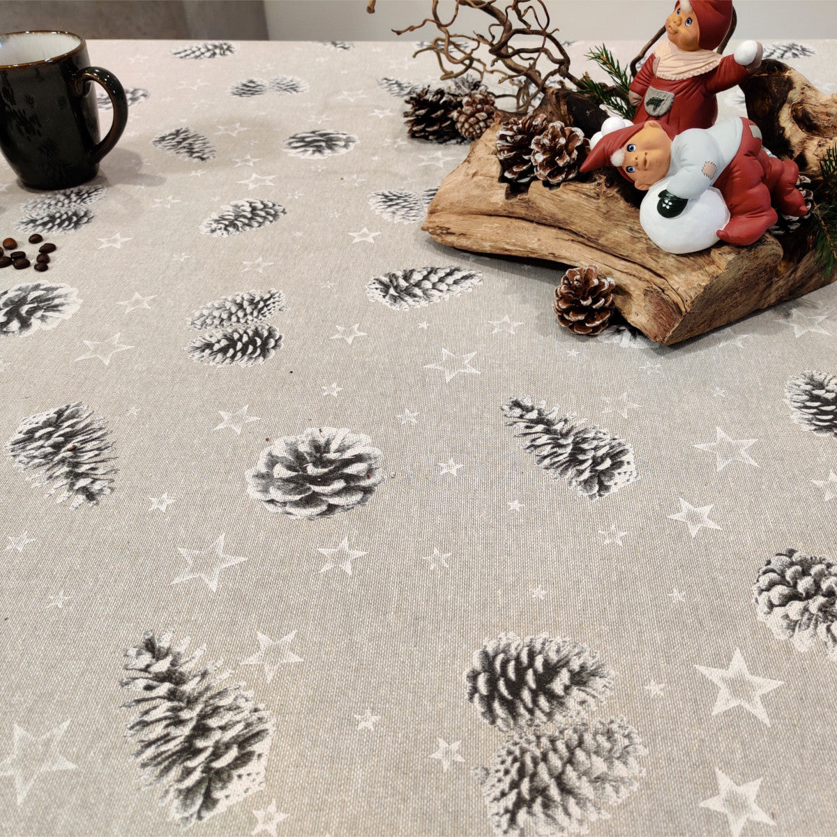 Juleduk, akrylduk Julekongler og Stjerner